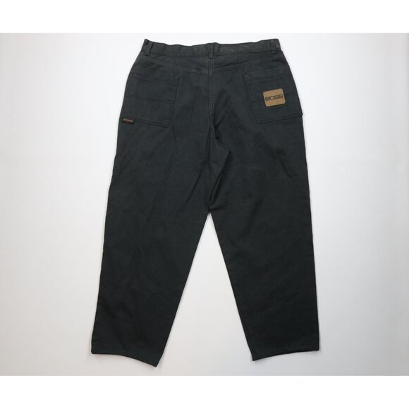 Deadstock Vtg 90s Boss Mens 40x32 Spell Out Baggy Wide Leg Skateboard Jeans USA - Picture 10 of 15